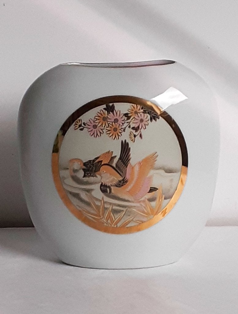 Schitterende vintage porseleinen vaas van Sibond Creations, Ophalen
