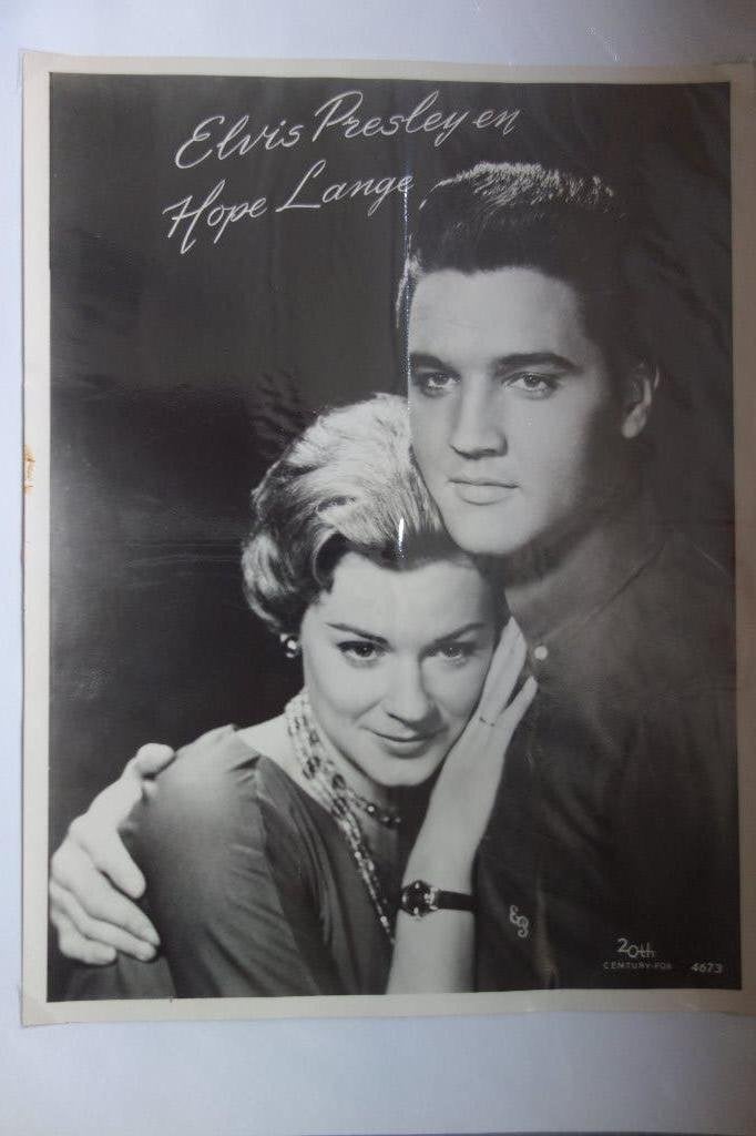 Foto Elvis Presley Hope Lange, Ophalen of Verzenden, Zo goed als nieuw, Foto of Kaart