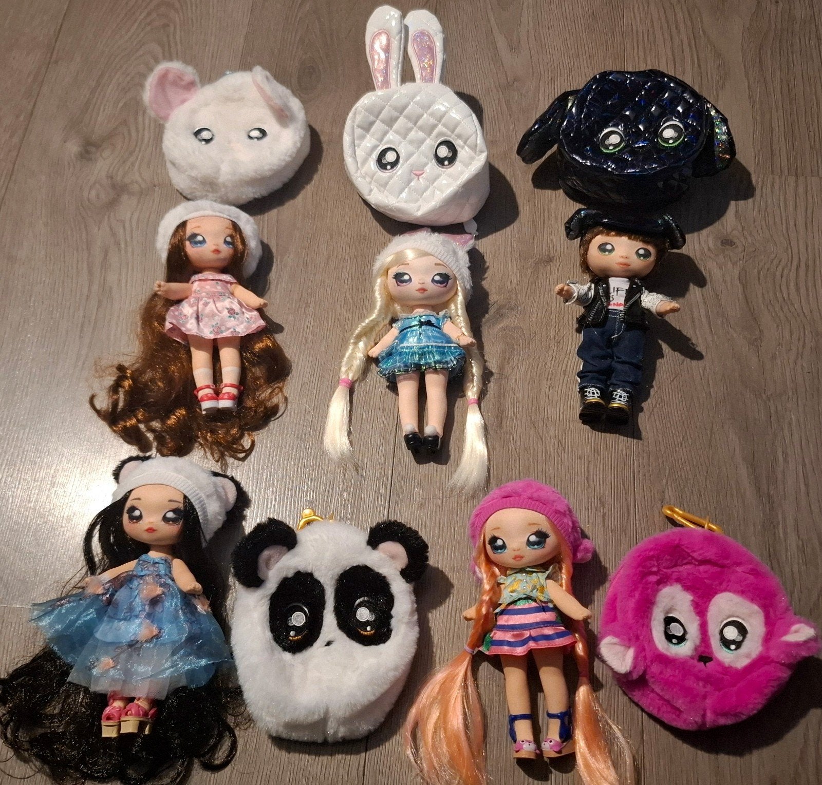 NaNaNa Surprise poppen set - 8 poppen met accessoires, Kinderen en Baby's, Speelgoed | Poppen, Zo goed als nieuw, Overige typen