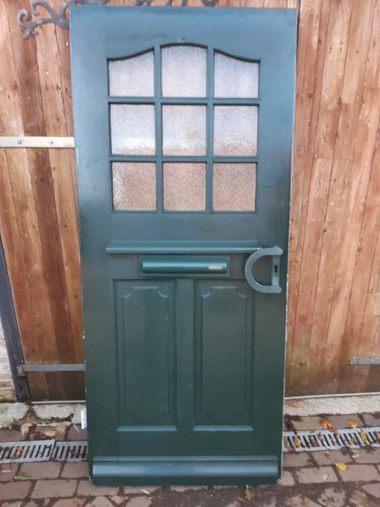 hardhouten buitendeur, Ophalen, Gebruikt, 80 tot 100 cm, Buitendeur
