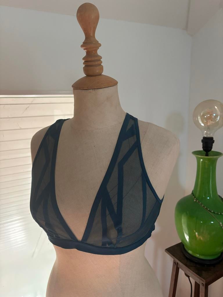 Lingerieset ‘The Illusionist’ Marlies Dekkers kleur petrol, Kleding | Dames, Ophalen of Verzenden, Blauw, Setje