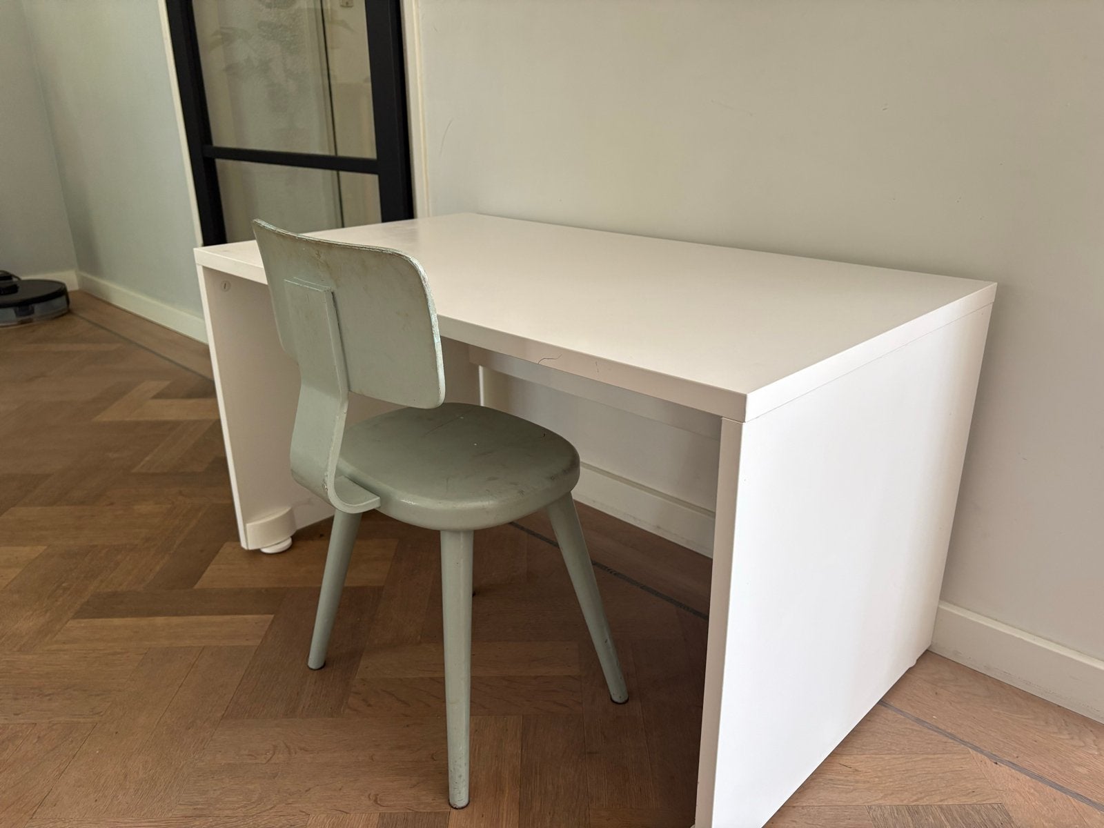IKEA Smastad bankje/bureau met vintage kinderstoel, Ophalen, Gebruikt, Tafel(s) en Stoel(en)