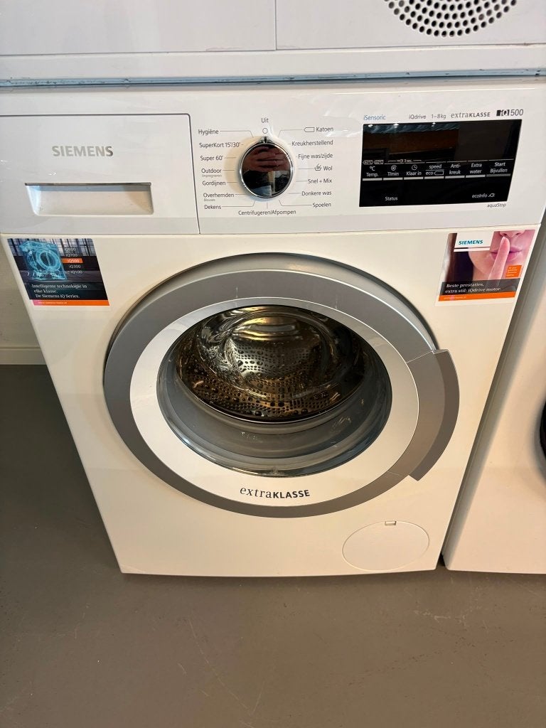 Gebruikte Siemens wasmachine IQ500 8 kg, Ophalen, Gebruikt, Minder dan 85 cm, Voorlader