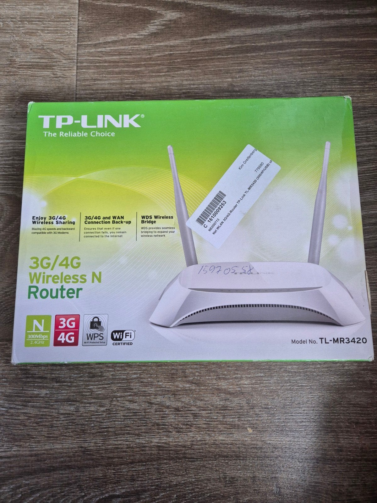 TP Link wireless router, Ophalen of Verzenden, Nieuw, Router, TP-Link
