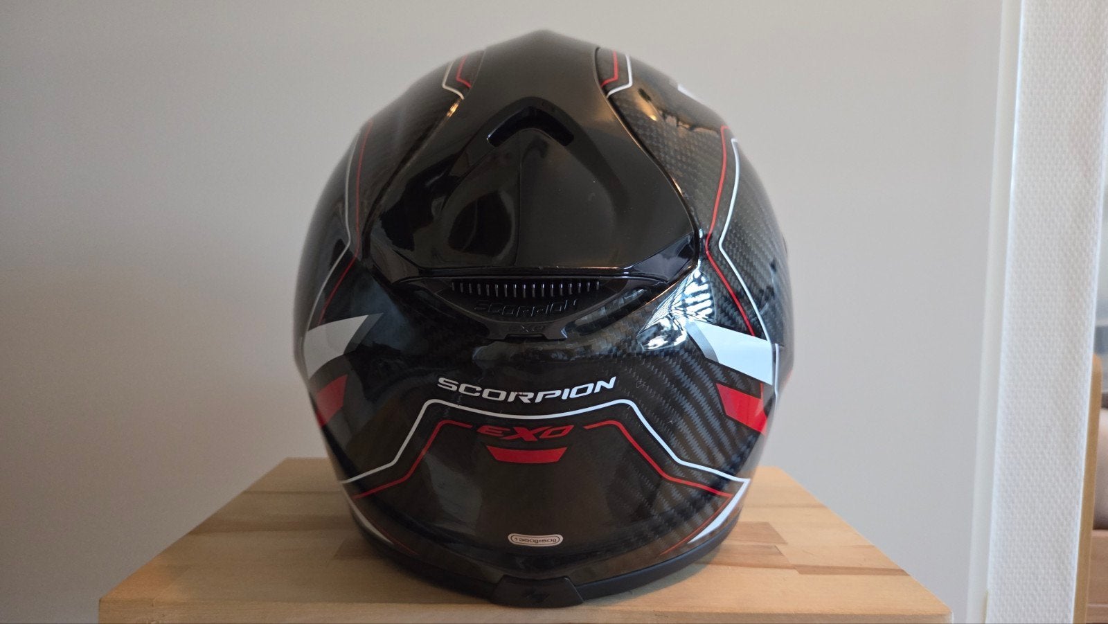Nette Scorpion EXO-1400 EVO 2 Air Carbon!, Motoren, M, Integraalhelm, Tweedehands, Ophalen