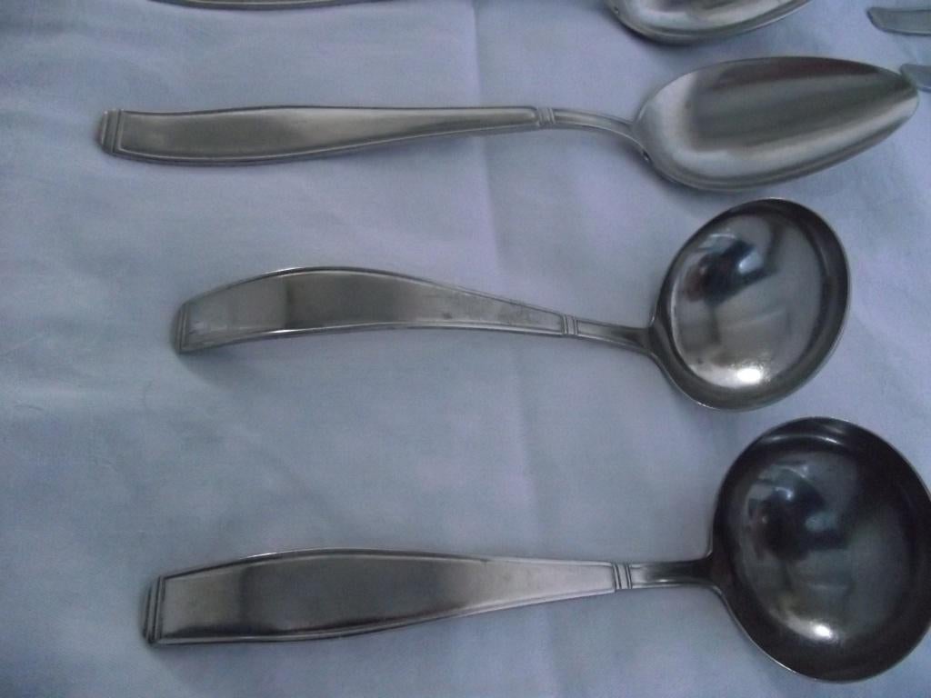 58 vintage Gero ZILMETA 562 Carre Chevron bestek 1936-62 p s, Ophalen of Verzenden