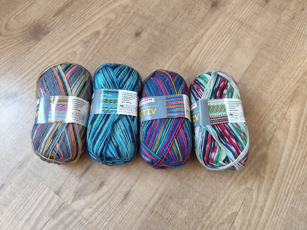 T.k. 4 bollen sokkengaren pakket B, Ophalen of Verzenden, Nieuw, Breien of Haken, Wol of Garen