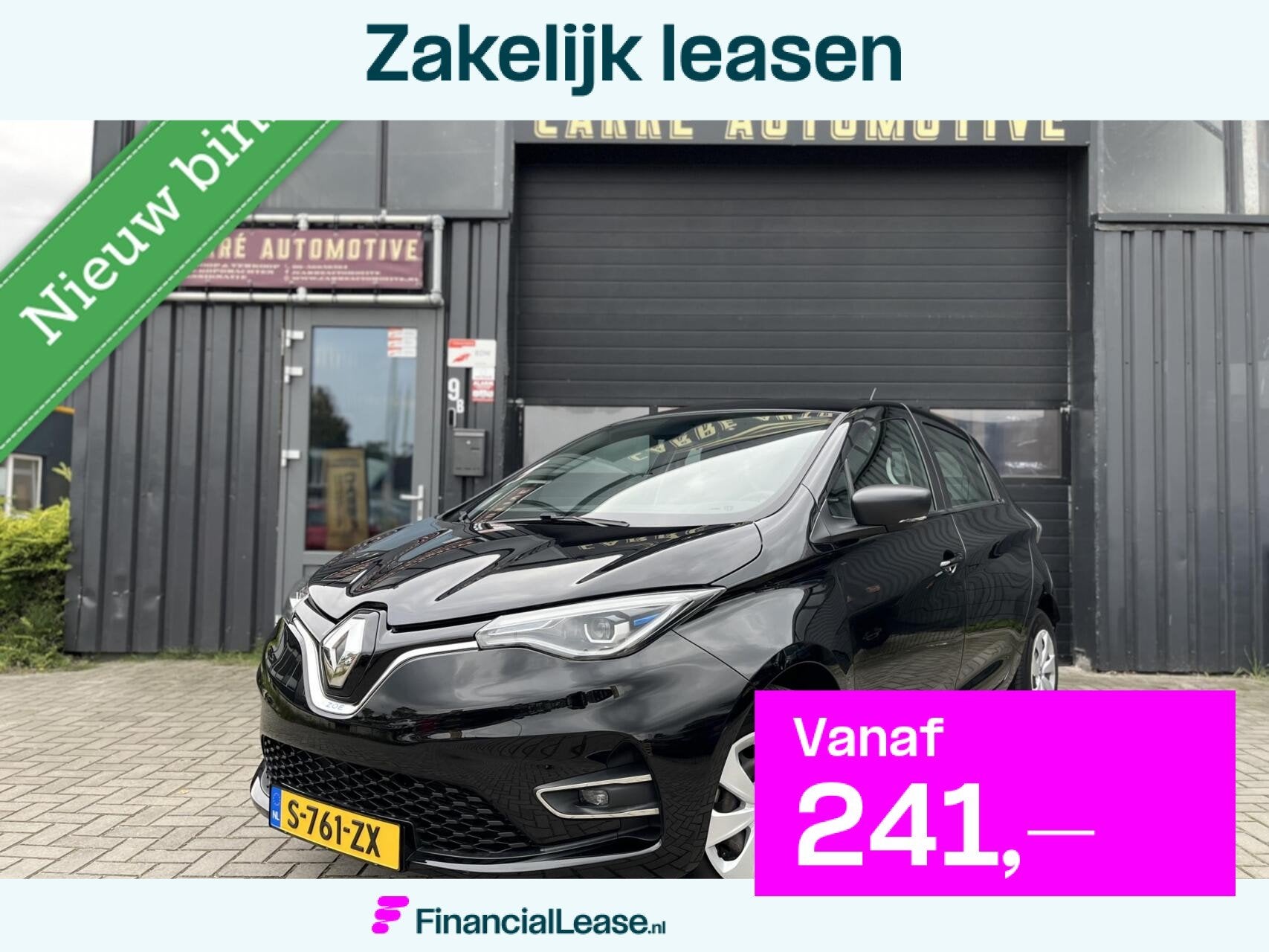 Renault Zoe R110 Life 52 kWh (ex Accu) SOH 92%|Carplay|Keyle, Gebruikt, Zwart, ZOE, Lease