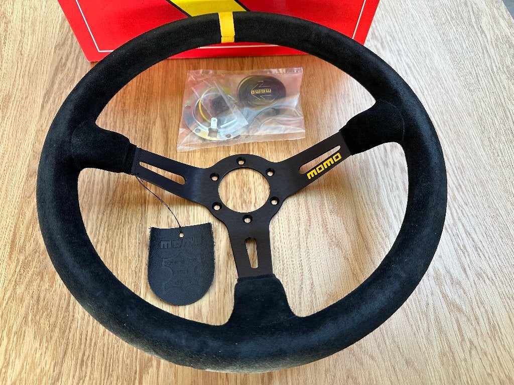 Momo MOD. 08 350mm suede alcantara sportstuur stuur