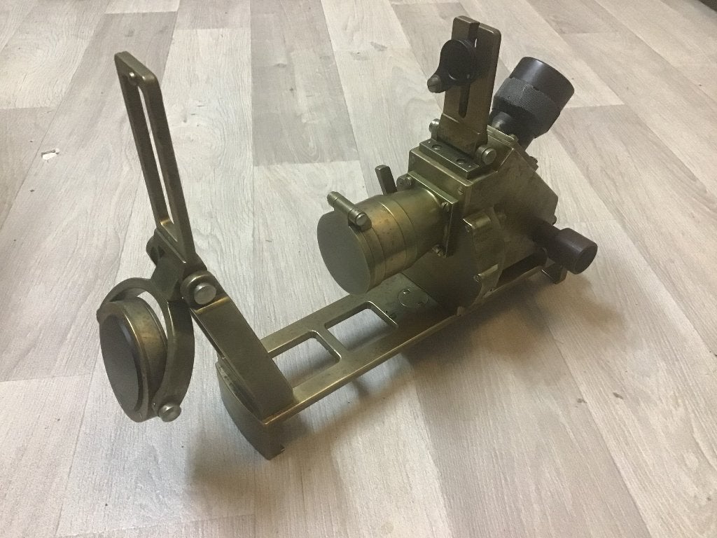 Antiek Duits navigatie instrument kijker optiek peiltoestel, Verzamelen, Ophalen of Verzenden, Gebruikt, Gebruiksvoorwerp