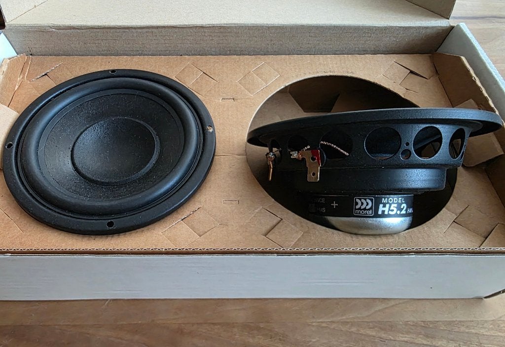 Morel H5.2 8Ω midwoofers, Ophalen, Zo goed als nieuw