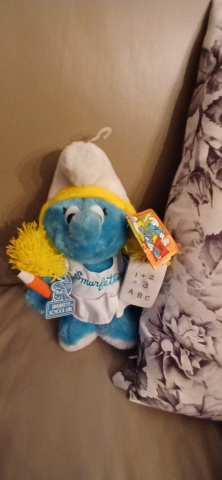 Smurfin Schoolmeisje Knuffel met Originele Labels, Ophalen, Nieuw, Smurfin, Poppetje, Figuurtje of Knuffel
