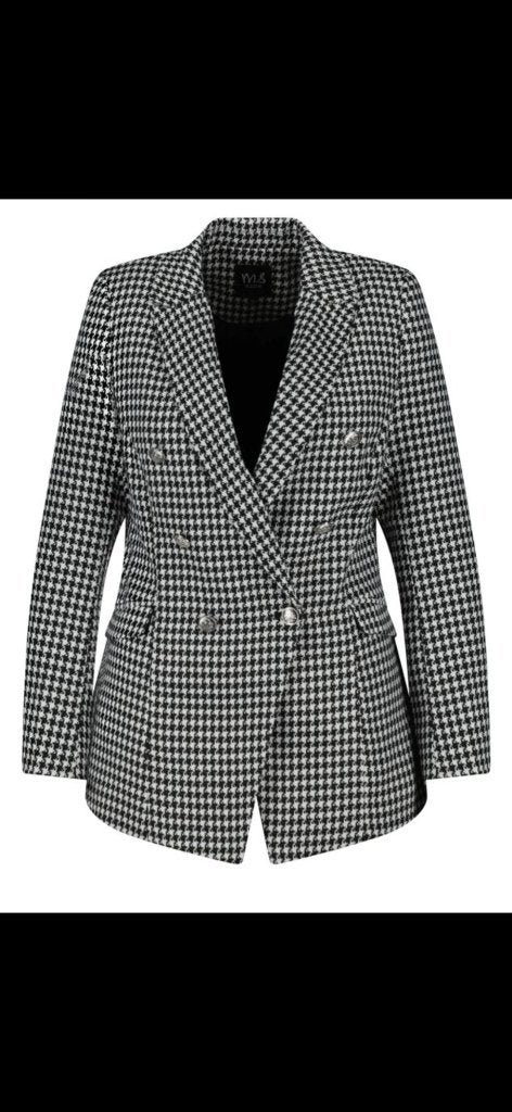 Zwart/wit blazer NIEUW maat 48, Ophalen, Nieuw, Maat 46/48 (XL) of groter, Wit