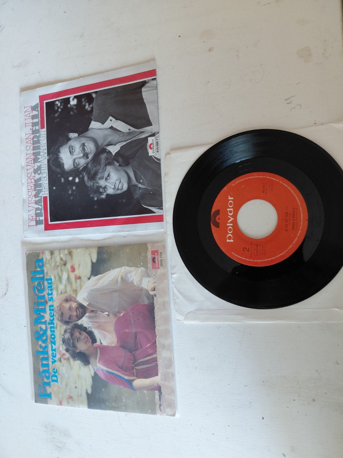 Frank & Mirella - De Pakketjes Vissers van Samga Single, Fotohoes, Ophalen of Verzenden, Gebruikt, Nederlandstalig