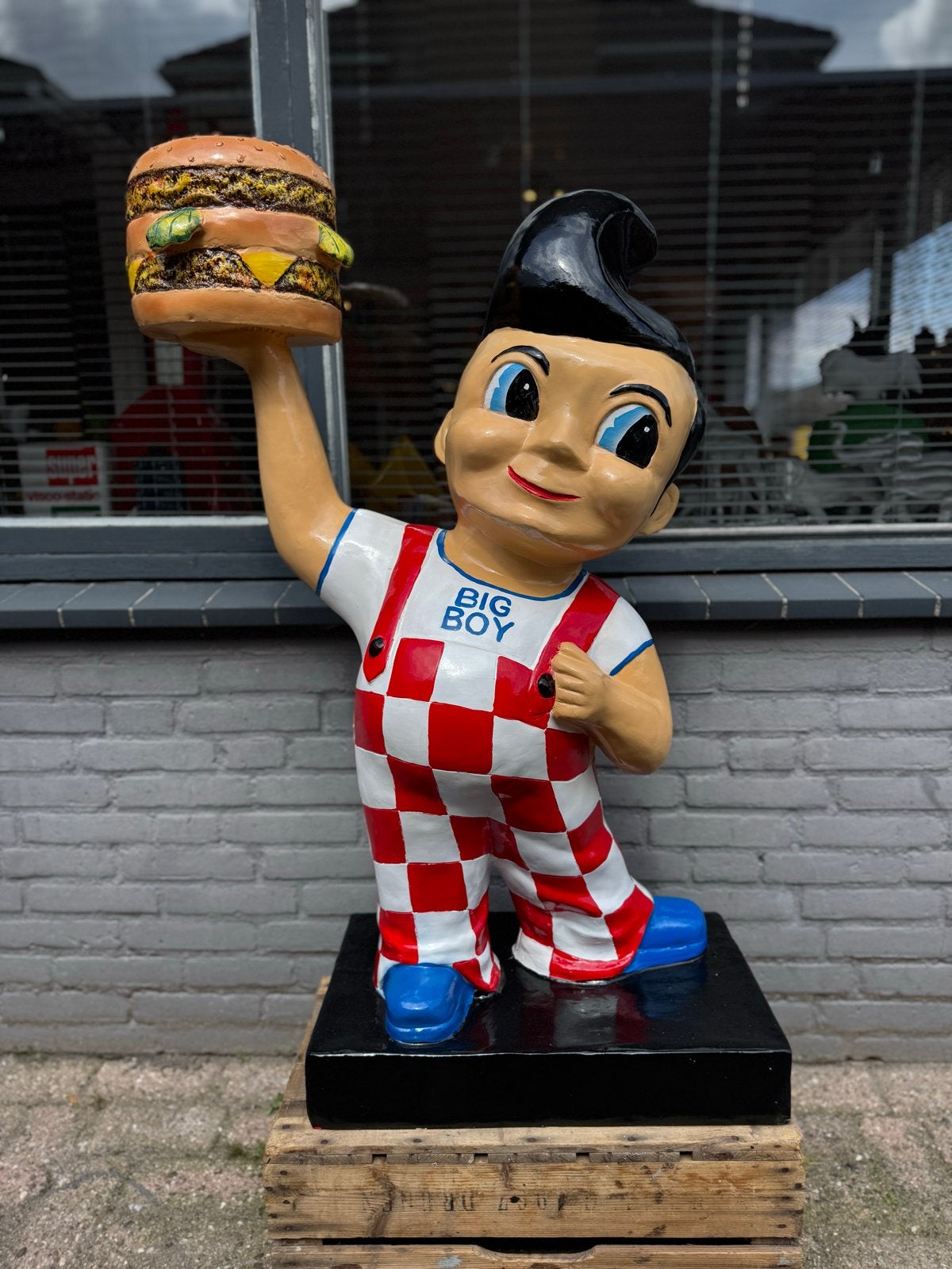 Big Boy Beeld met Hamburger - Diner Decoratie, Ophalen, Gebruikt, Mens