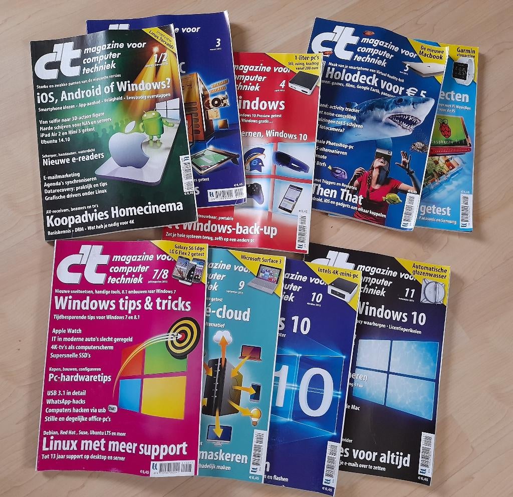 TIJDSCHRIFTEN C´T MAGAZINE VOOR COMPUTER EN TECHNIEK 2015, Boeken, Tijdschriften en Kranten, Ophalen of Verzenden, Zo goed als nieuw