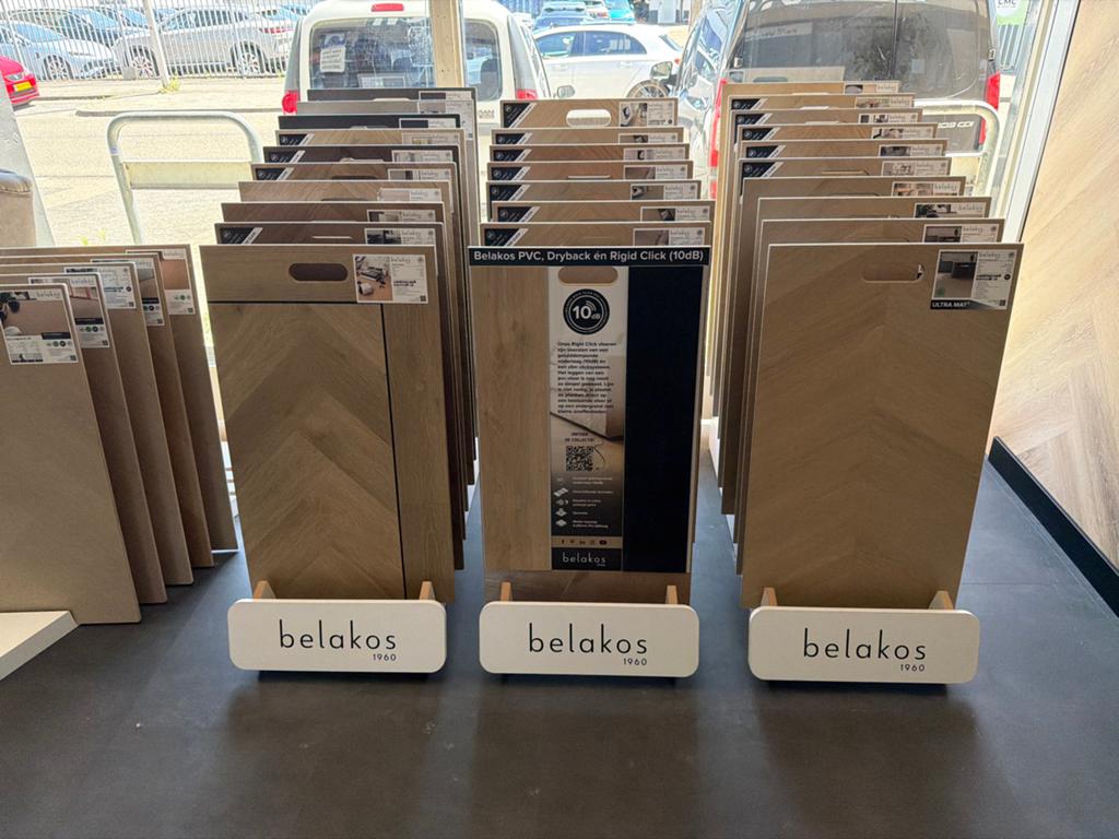 Belakos - Rigid Click (10dB) inclusief leggen €49,95 per m2, Huis en Inrichting, Bruin, Nieuw, Ophalen of Verzenden, Minder dan 10 m²
