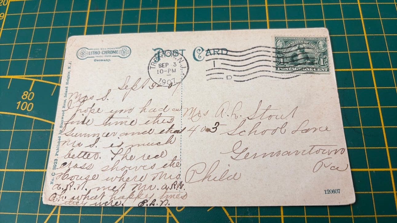 Oude ansichtkaart USA Trenton 1907, Verzenden, Voor 1920, Buiten Europa