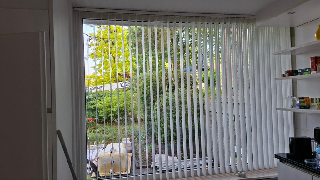 Sunway verrikale lamellen, Ophalen, Strak, 200 cm of meer, Wit