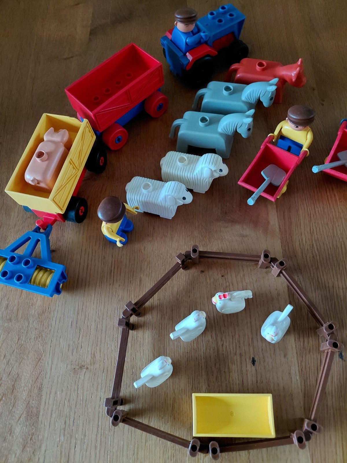 Lego Duplo Boerderij Set met Dieren en Voertuigen, Gebruikt, Overige thema's, Ophalen of Verzenden, Duplo