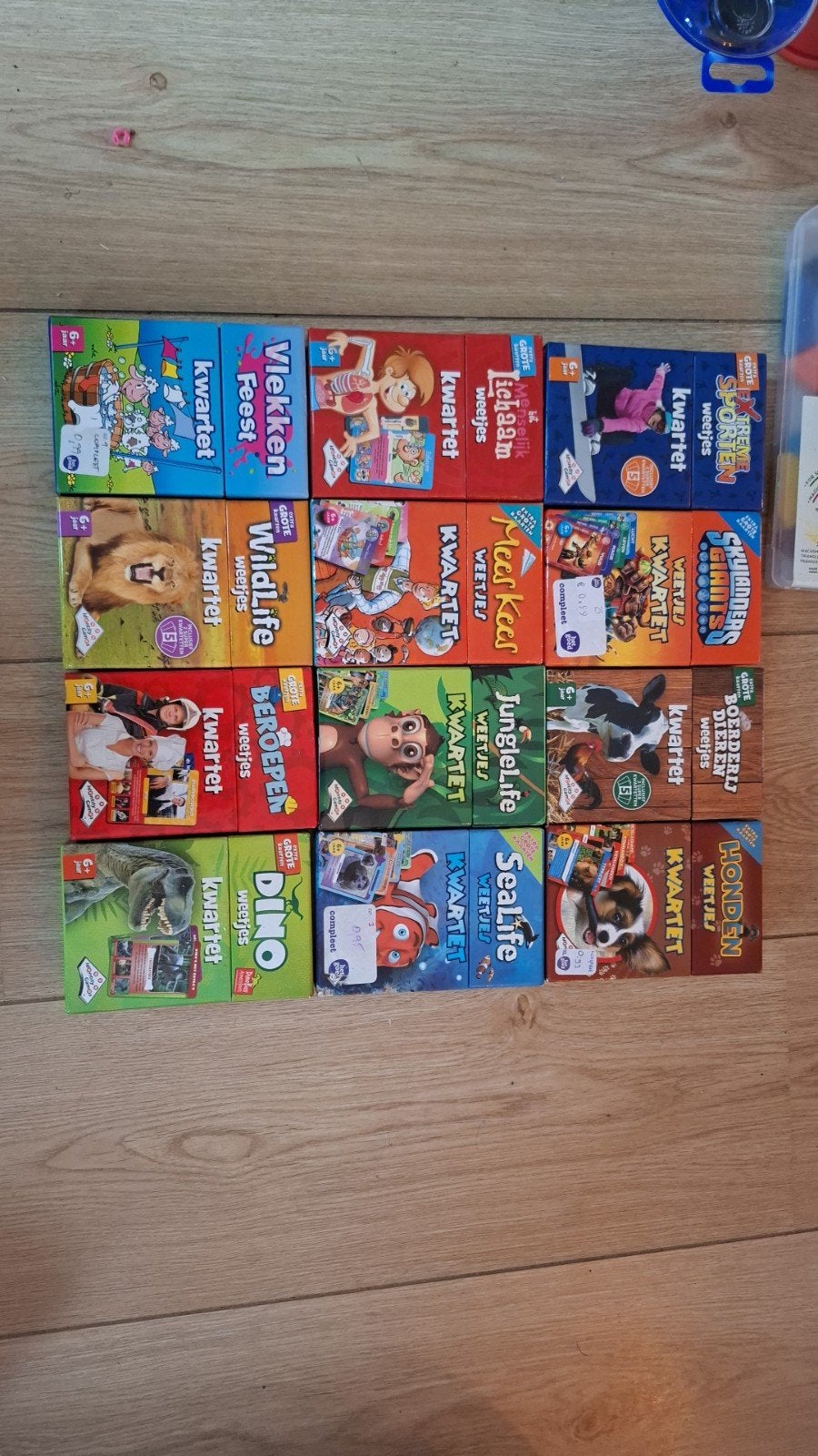 Grote collectie kwartetspellen (12 stuks), Drie of vier spelers, Ophalen of Verzenden, Gebruikt, Diverse