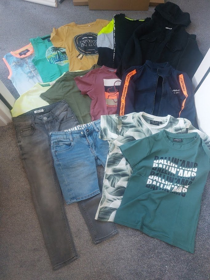 kledingpakket jongen maat 122/128, Ophalen of Verzenden, Gebruikt, Maat 128