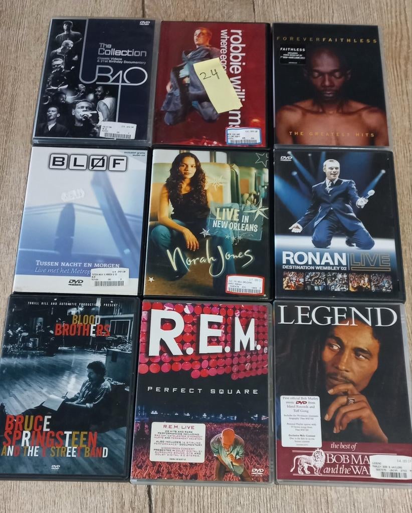 Diverse DVD Collectie: Muziekdocumentaires en Concerten, Alle leeftijden, Ophalen of Verzenden, Gebruikt, Documentaire