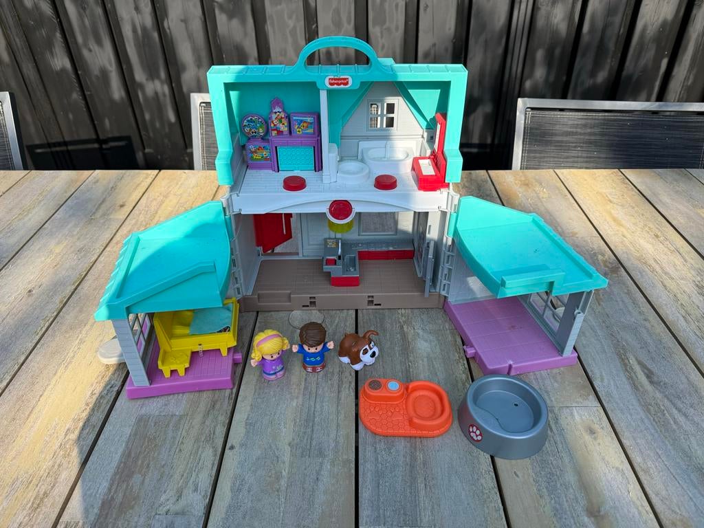 Poppenhuis met accessoires, Kinderen en Baby's, Speelgoed | Poppenhuizen, Ophalen, Gebruikt, Poppenhuis