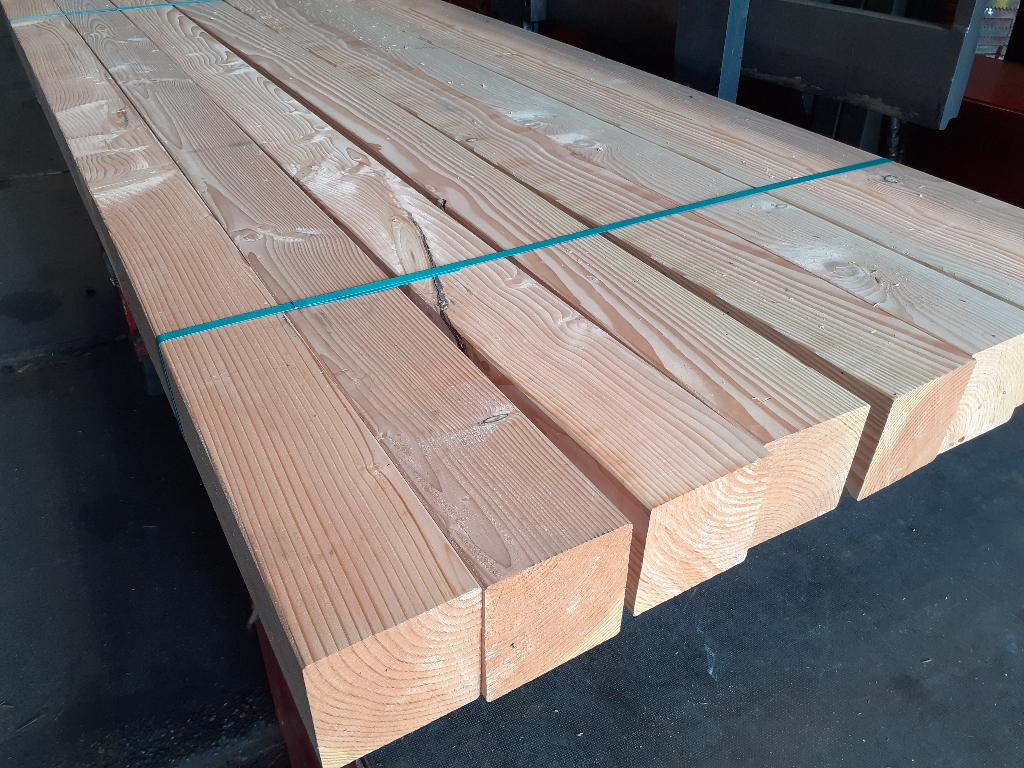 3x restantpartij Douglas palen en balken 140x140 en 65x165mm, Ophalen of Verzenden, 250 cm of meer, Palen