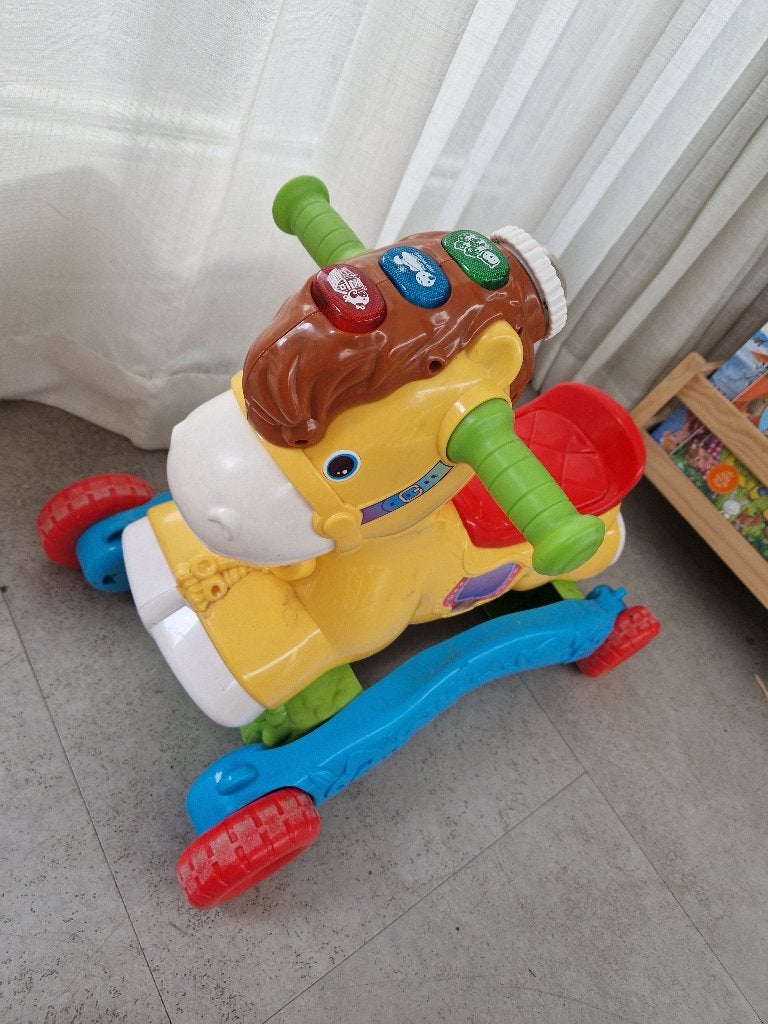 Vtech speelpaard, Ophalen, Gebruikt