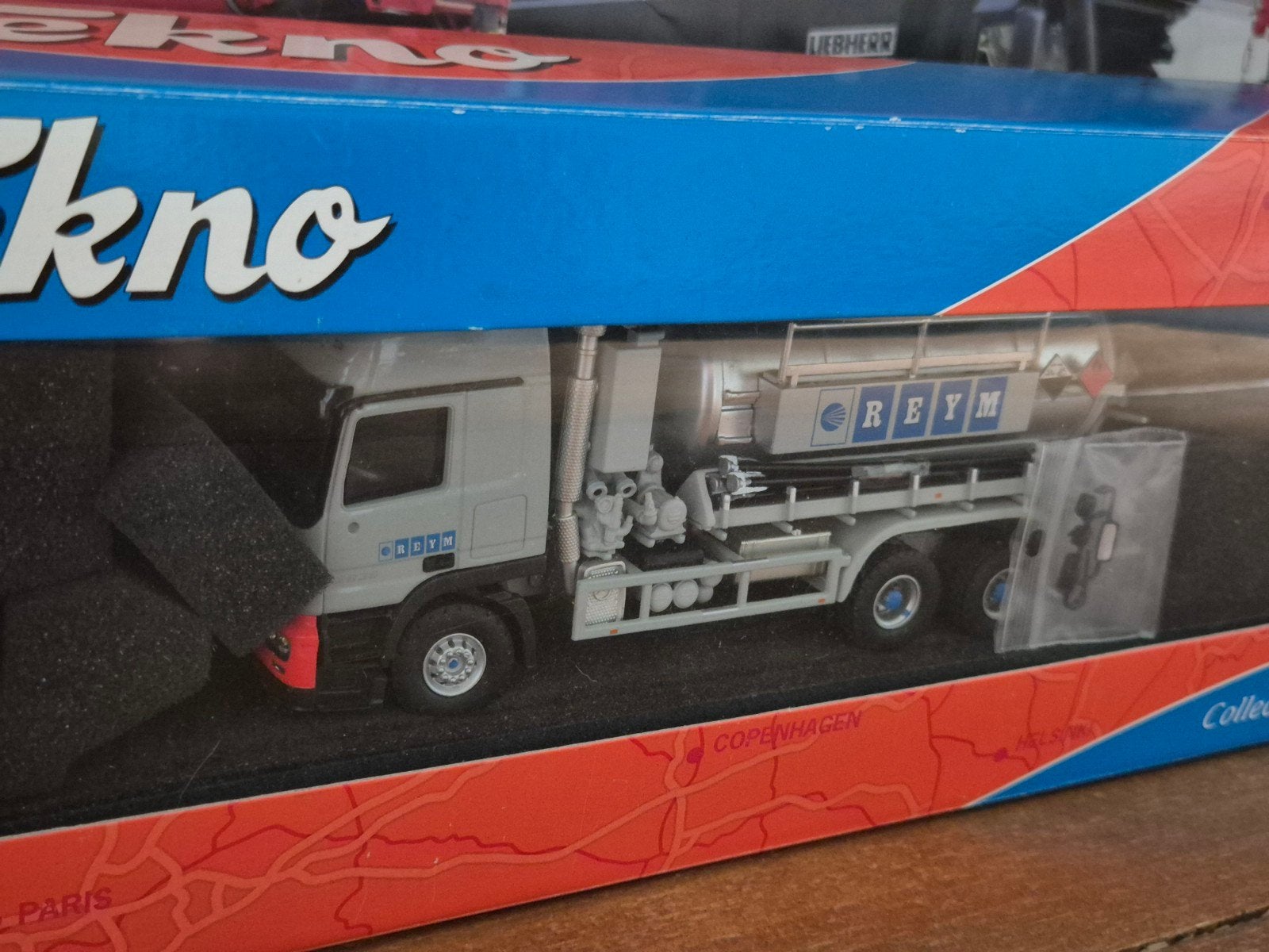 tekno reym tankwagen combi zuig pers auto 1:50, Ophalen of Verzenden, Bus of Vrachtwagen, Tekno