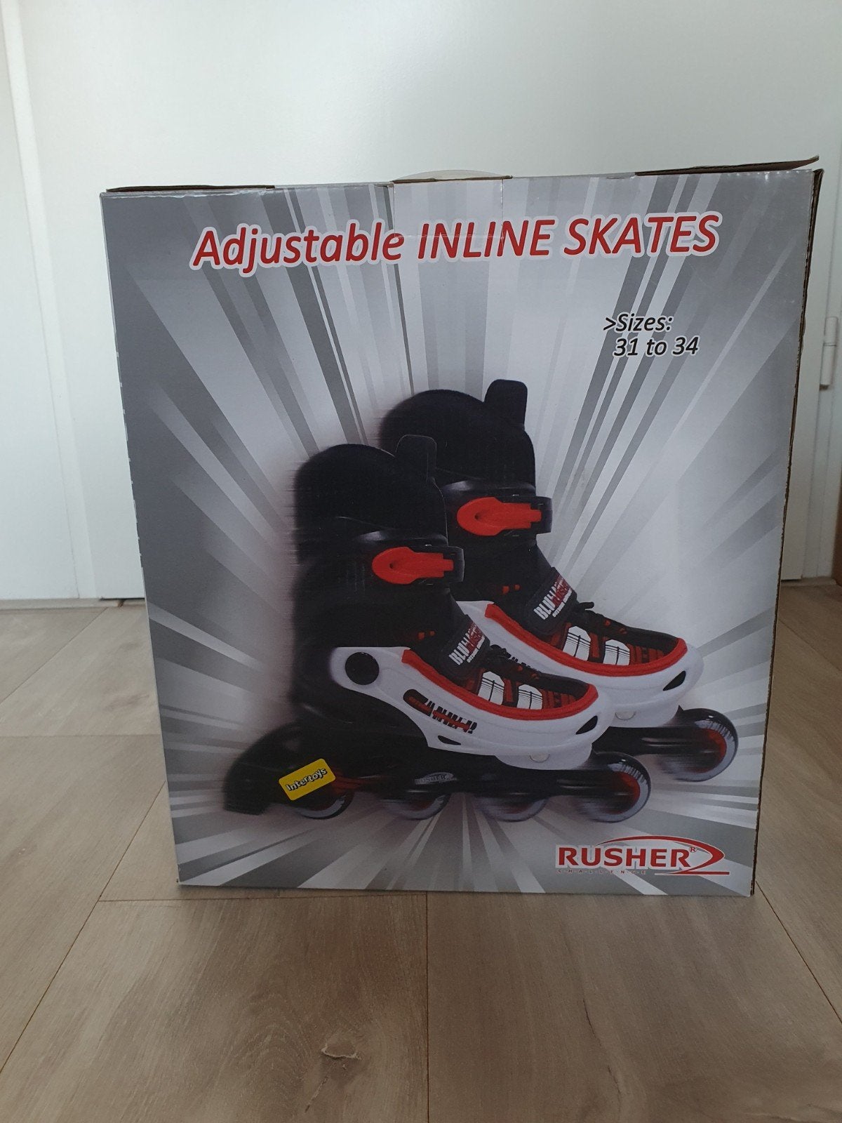 Verstelbare inline skates Rusher, maat 31-34, Ophalen of Verzenden, Verstelbaar, Gebruikt, Kinderen