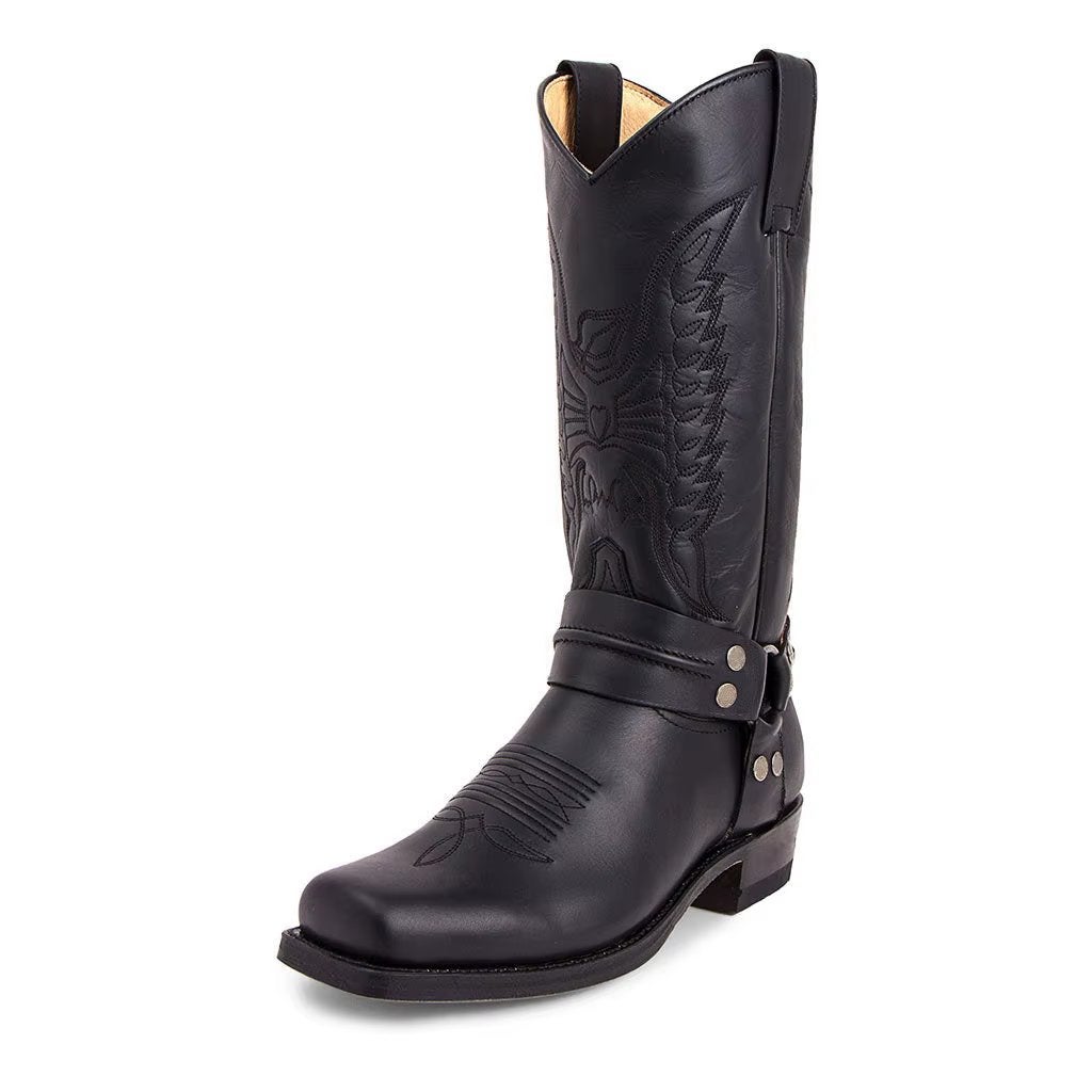 Hoge zwarte heren cowboy laarzen / western boots mannen, Verzenden, Nieuw, Zwart, Boots