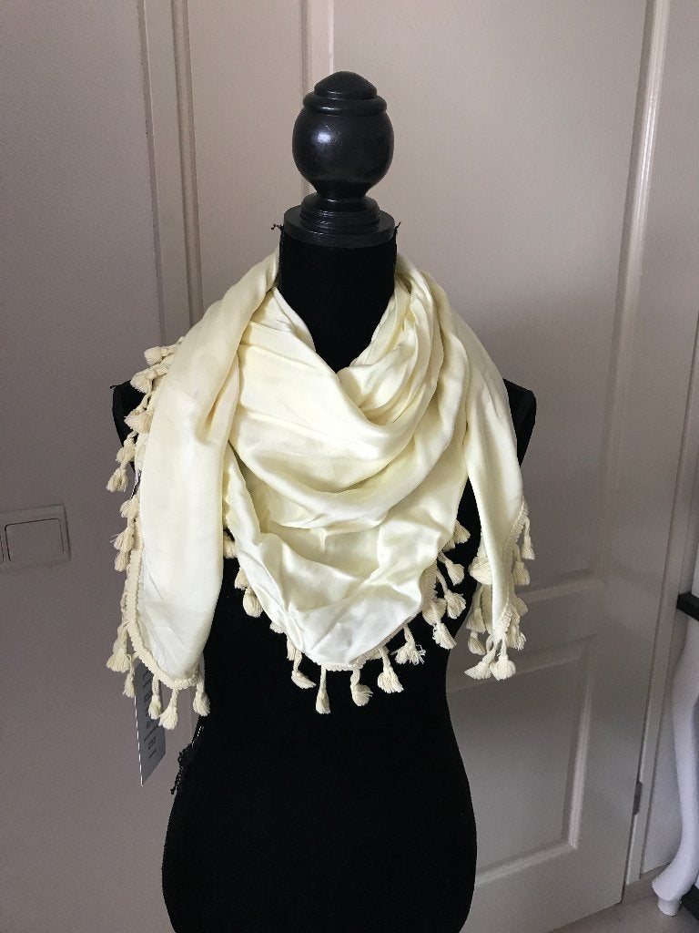 Sjaal nieuw Transfer geel, Ophalen, Maat 46/48 (XL) of groter, Nieuw, Sjaal