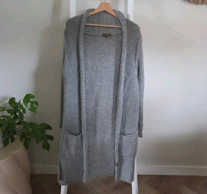 ZussS lang grijs vest, maat xs/s, ZussS, Ophalen of Verzenden, Zo goed als nieuw, Maat 36 (S)