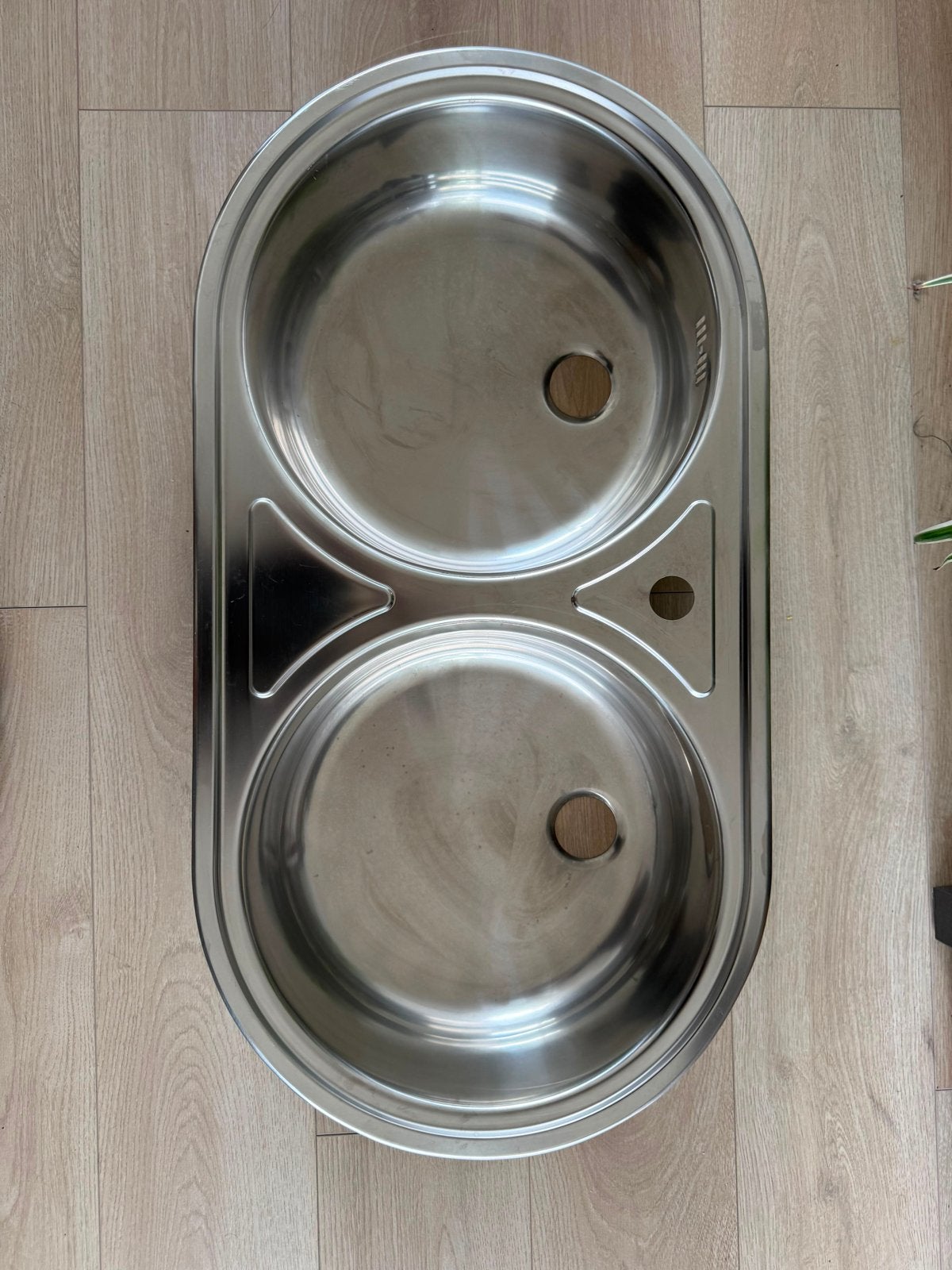 Dubbele RVS spoelbak voor keuken of bijkeuken, Zilver, Ophalen of Verzenden, Metaal, Overige merken