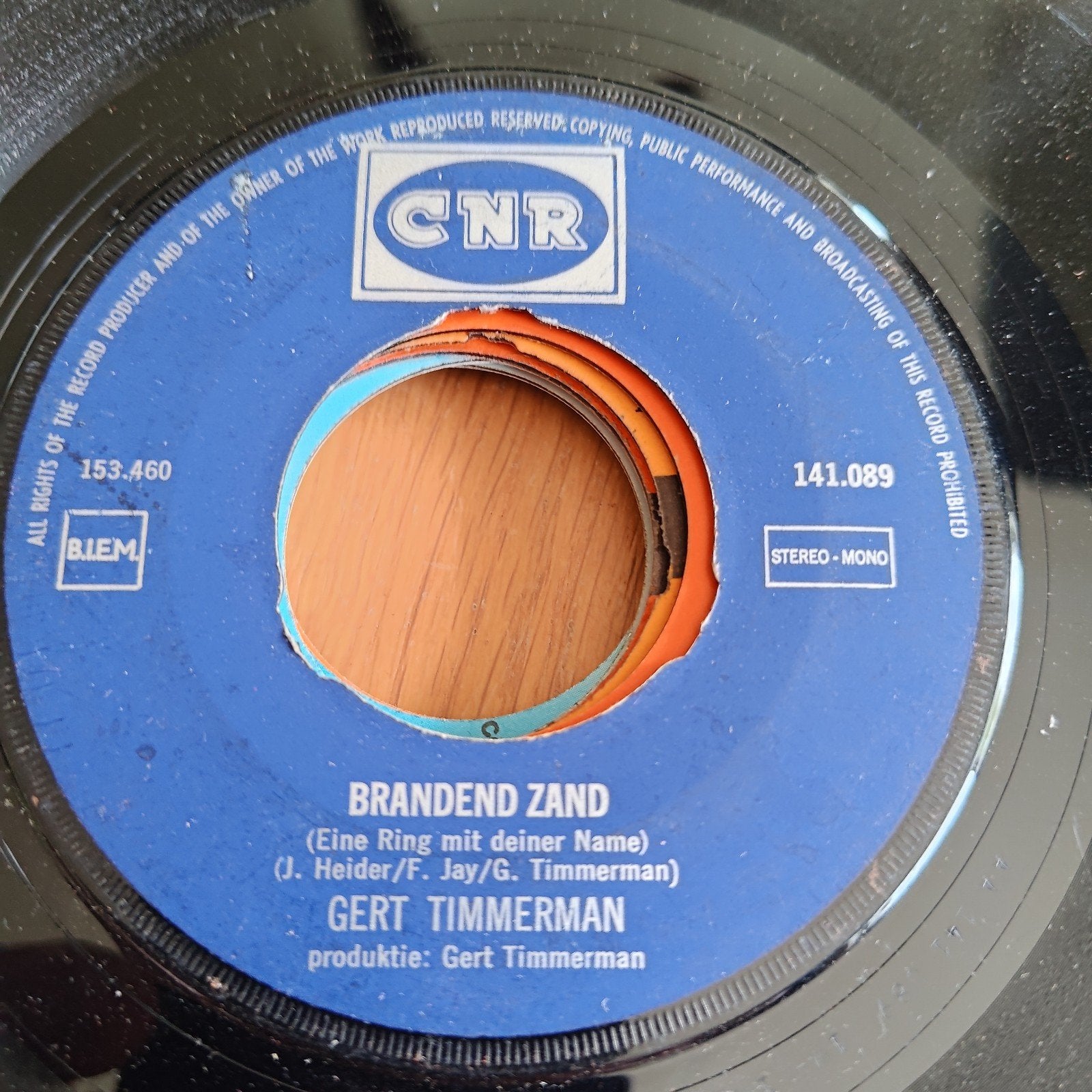Gert Timmerman - Brandend Zand (Single), Gebruikt, 7 inch, Ophalen of Verzenden, EP