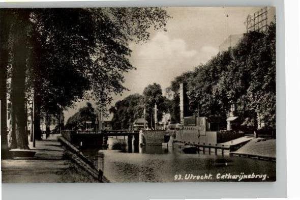 Utrecht (93) Catharijnebrug uitg SPARO, Ophalen of Verzenden, 1920 tot 1940, Ongelopen, Utrecht