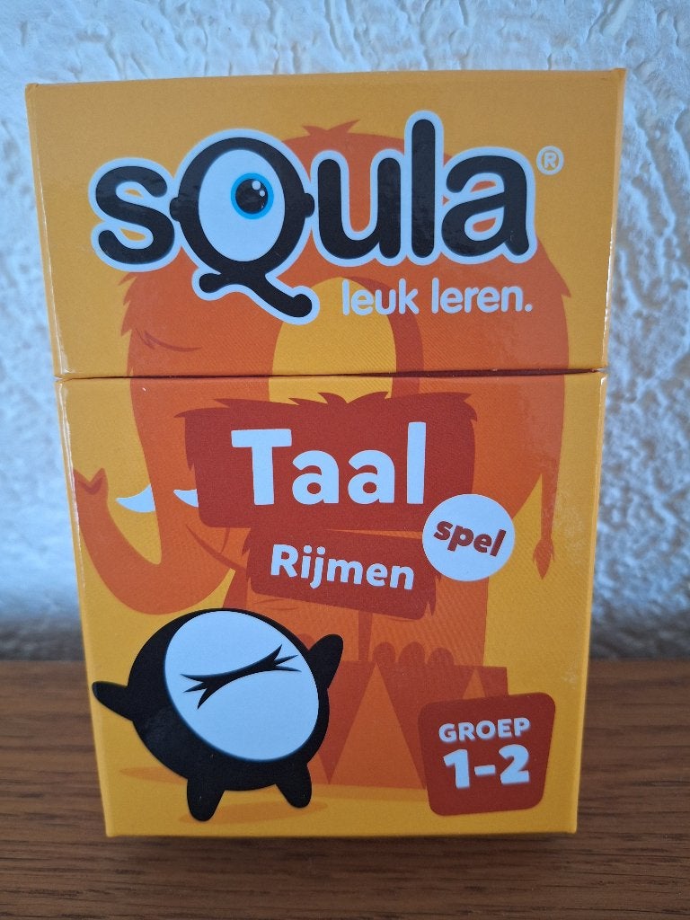Squala Taal en Rijmen spel, Ophalen, Zo goed als nieuw, Taal en Lezen