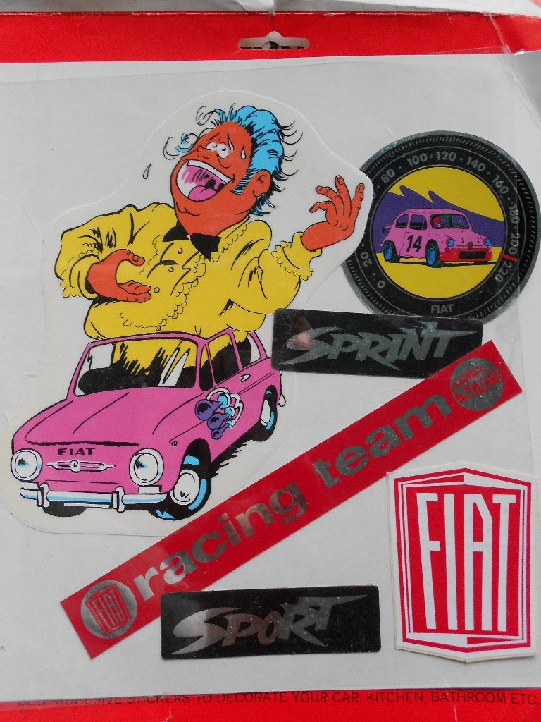 Fiat stickers eurosticking, Ophalen, Gebruikt, Auto of Motor