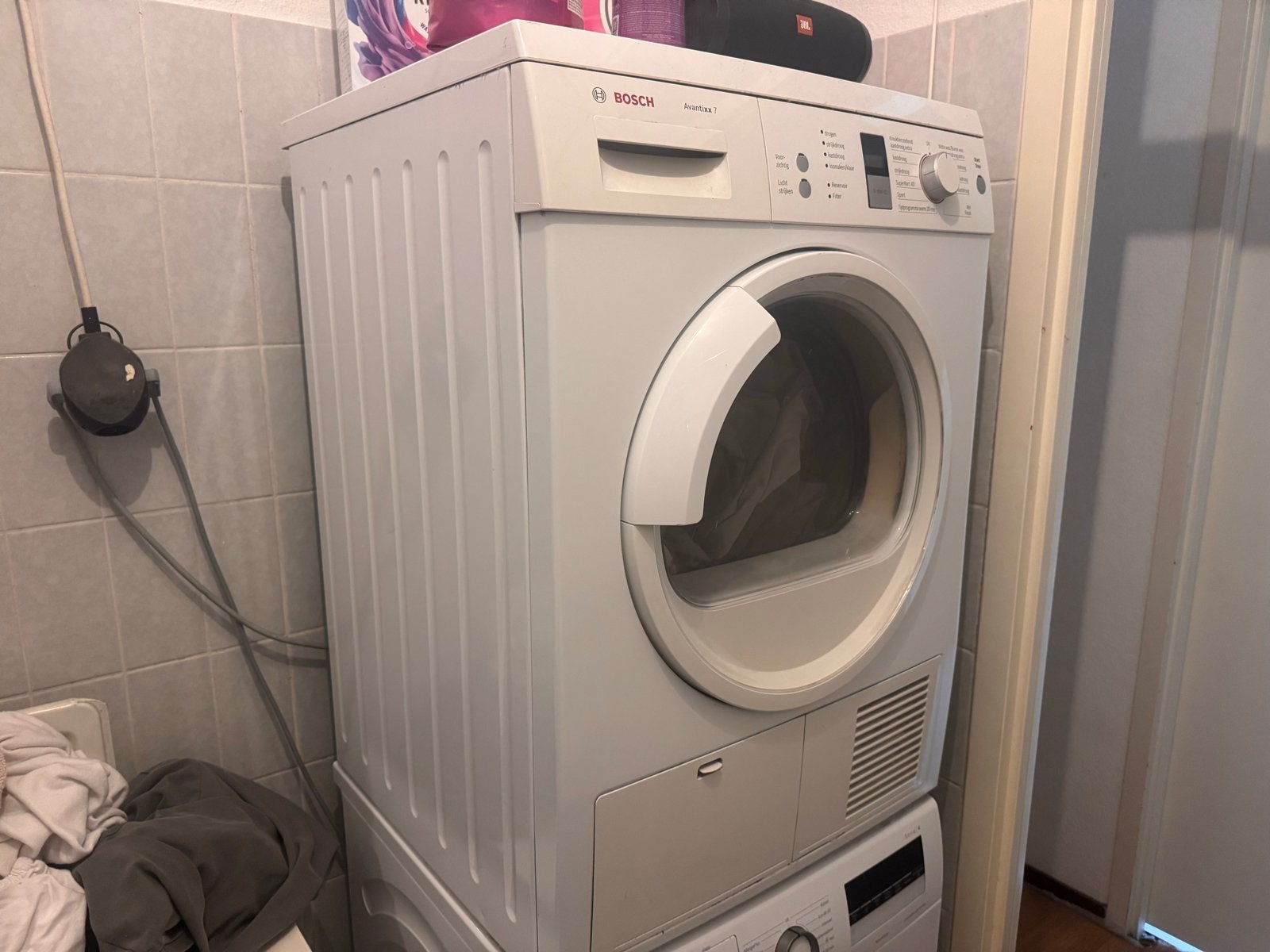 Bosch Avantixx 7 wasdroger - Condensdroger, Ophalen, 6 tot 8 kg, Gebruikt, Voorlader