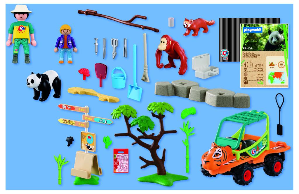 PLAYMOBIL 72072 Dierentuin; Dierenverzorger & Voertuig 62dlg, Ophalen of Verzenden, Nieuw, Complete set