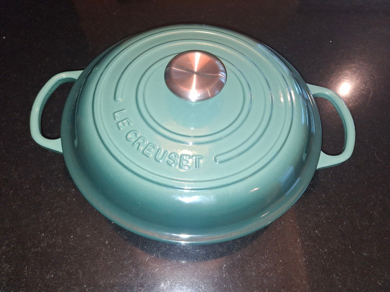 Le Creuset Braadpan - Nieuw, Gietijzer, Nieuw, Ophalen of Verzenden, Keramische plaat