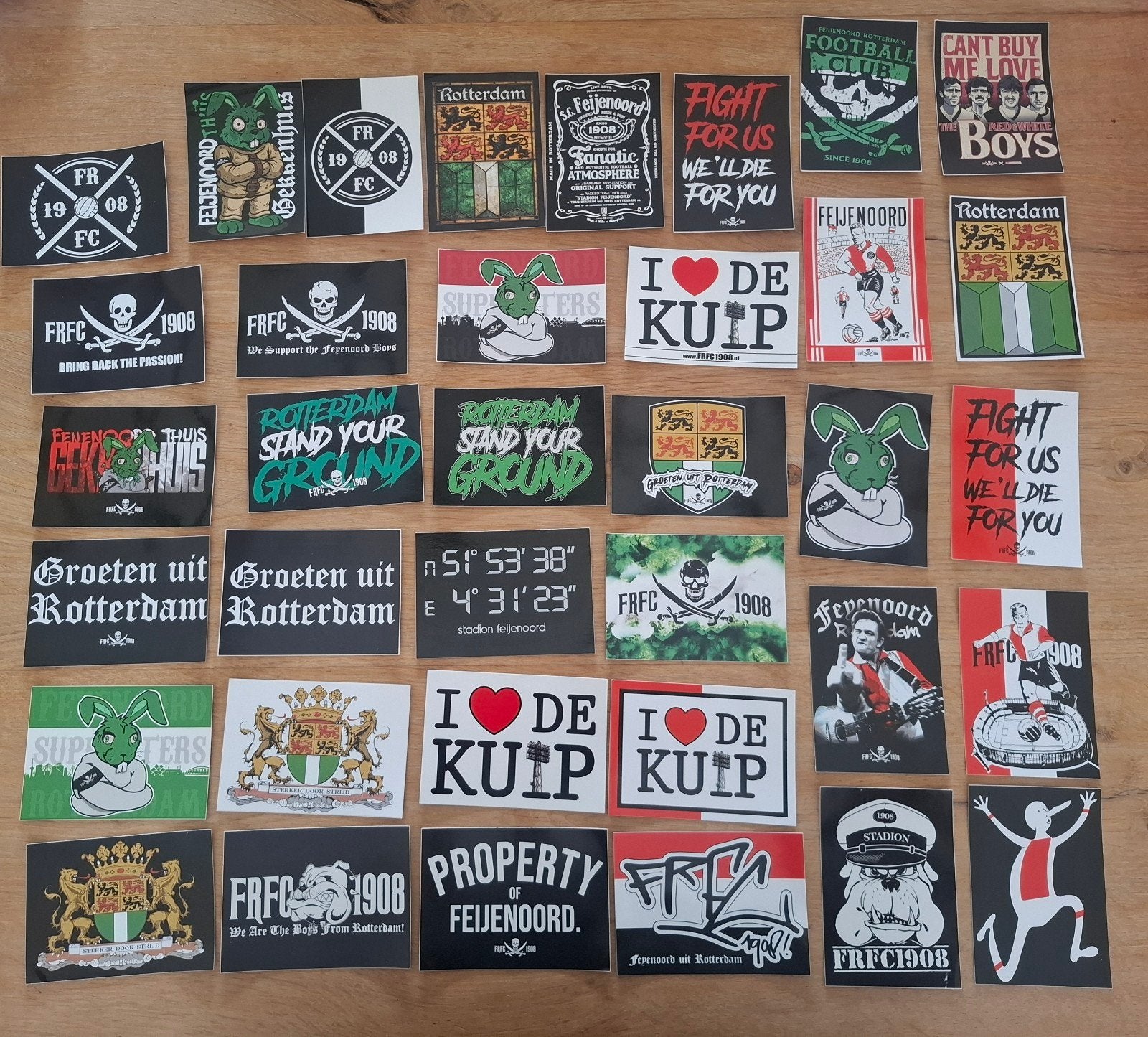 Feyenoord stickers (4), Ophalen of Verzenden
