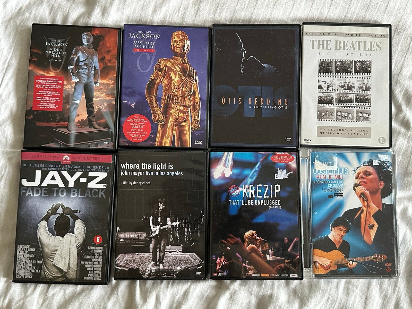 Muziek DVD's (o.a. Michael Jackson, The Beatles, Jay-Z), Alle leeftijden, Ophalen of Verzenden, Concert, Gebruikt