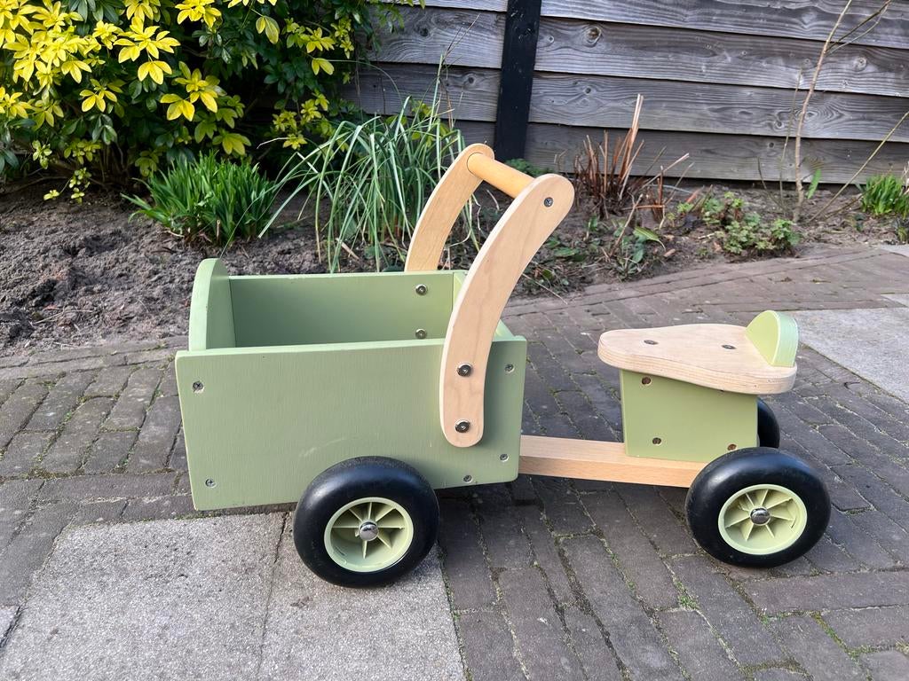 Bandits & angels bakfiets, Kinderen en Baby's, Speelgoed | Houten speelgoed, Ophalen, Gebruikt