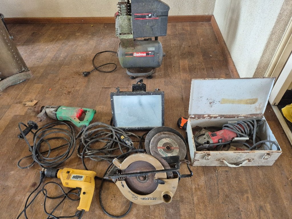 Grote partij elektrisch gereedschap – Schuuropruiming!, Ophalen, Gebruikt
