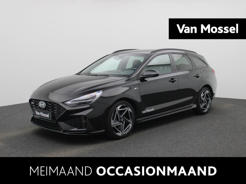 Hyundai i30 Wagon 1.5 T-GDi MHEV N Line | Stoelverwarming |, Auto's, 12 maanden, 4 cilinders, 610 kg, Zwart