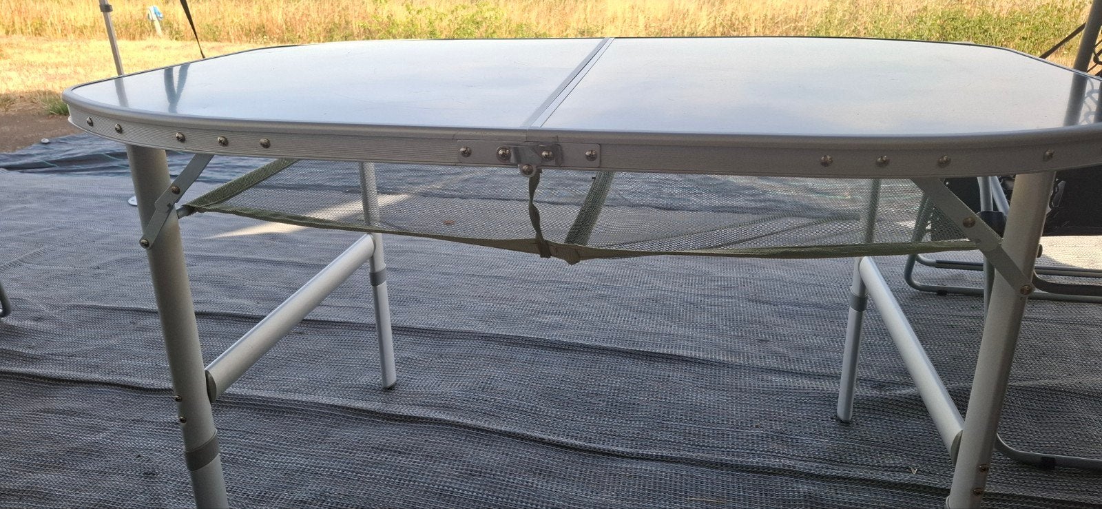 Defa opvouwbare tafel met netje en draagtas 120x80, Ophalen, Campingstoel