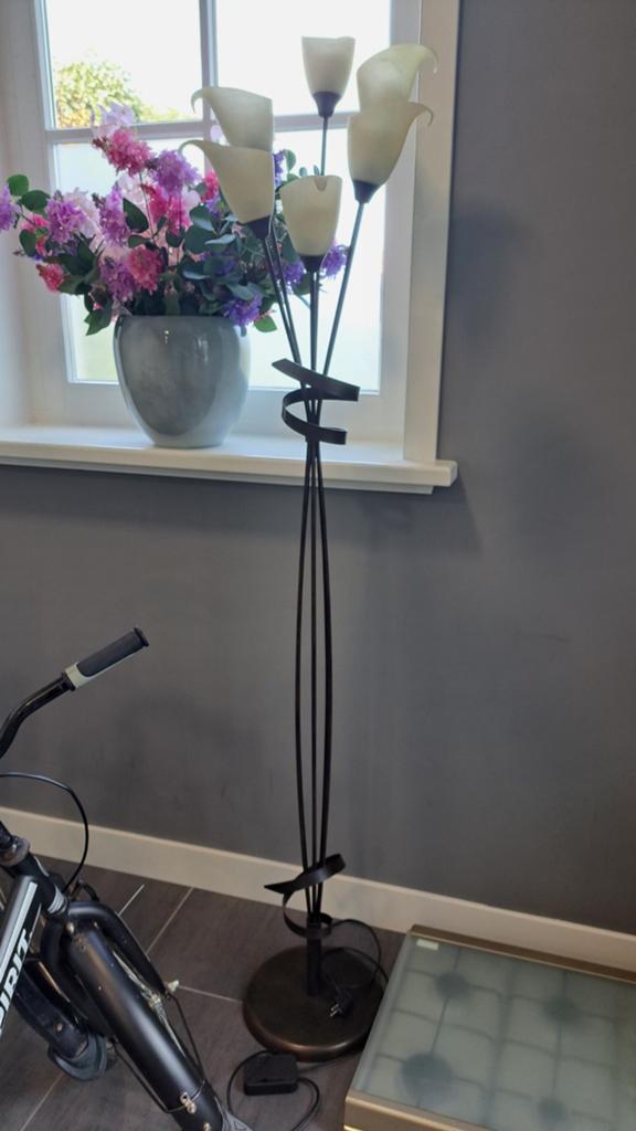 Staande lamp met 5 kelken, Ophalen of Verzenden, 150 tot 200 cm